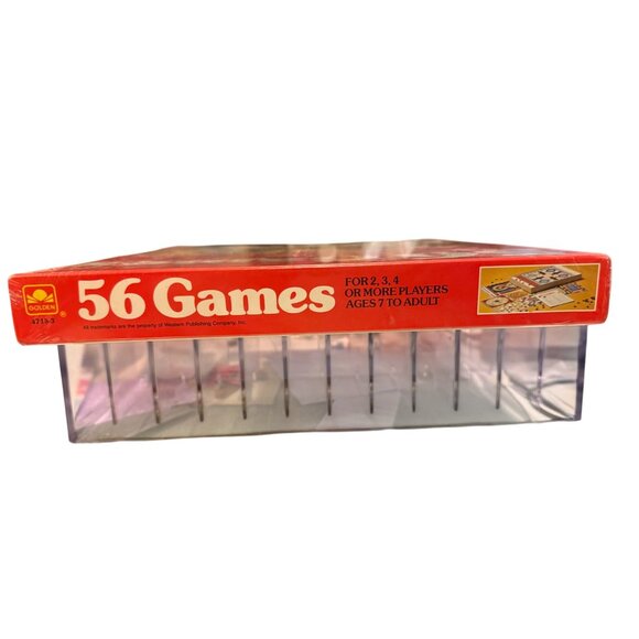 sealed new VINTAGE WHITMAN 56 GAMES IN 1 BOX collectable decor entertainment - Picture 6 of 8